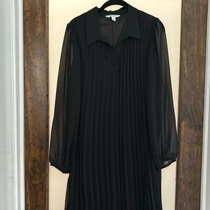 New! Nine West Black pleated dress